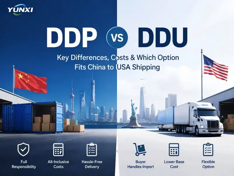 DDP vs DDU: Key Differences, Costs & Which Option Fits China to USA Shipping