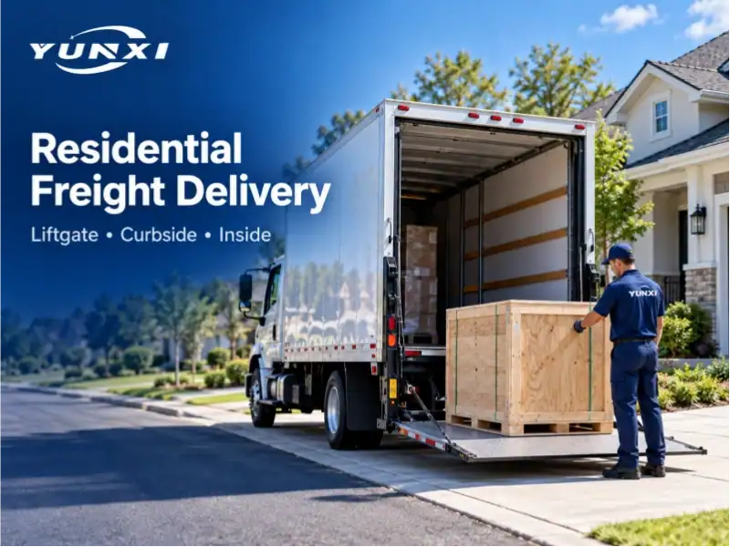 Residential Freight Delivery from China to the USA: Liftgate, Curbside and Inside Delivery