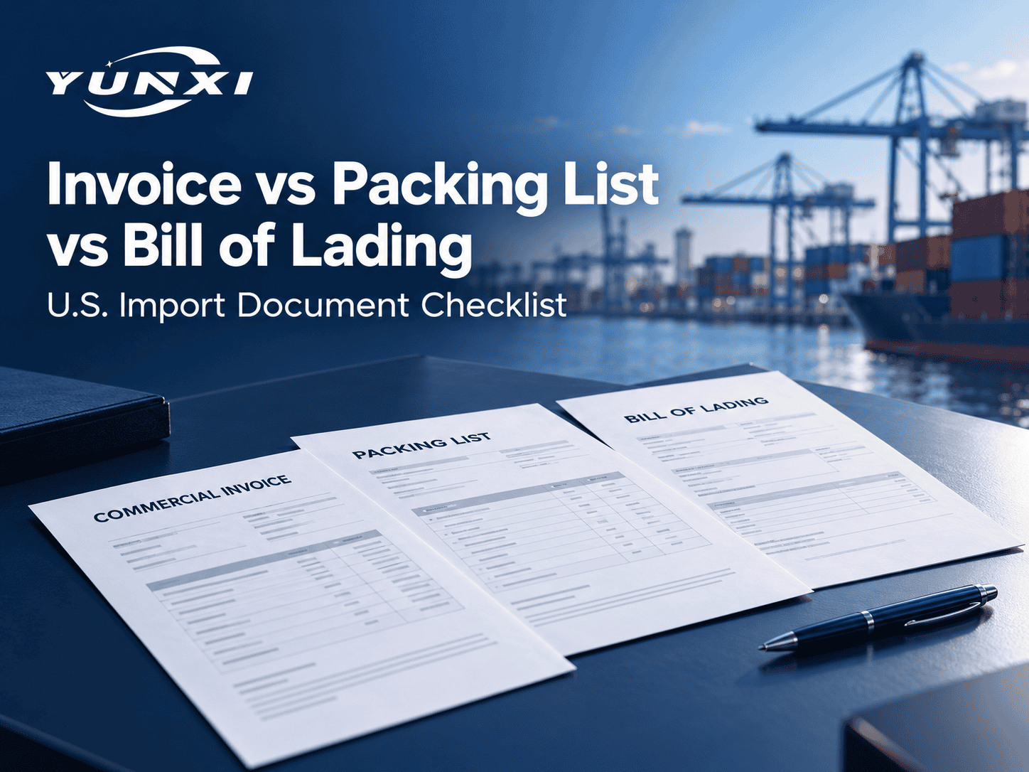 Commercial Invoice vs Packing List vs Bill of Lading: A Document-Matching Checklist for U.S. Importers