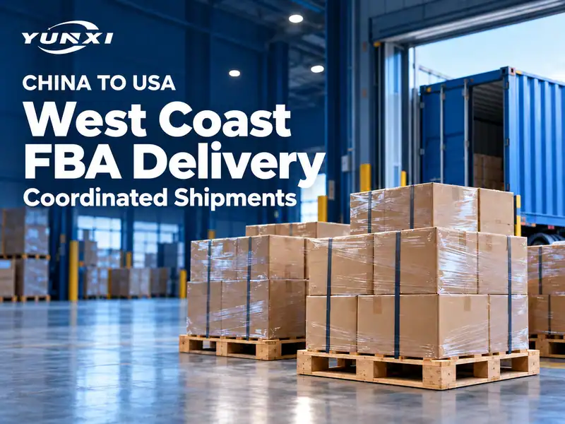 West Coast FBA Delivery from China: Yunxi’s Coordinated Program